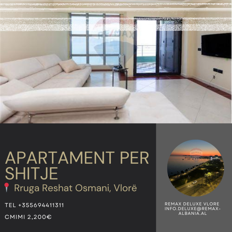 Apartament Luksoz 2+1+2 për Shitje