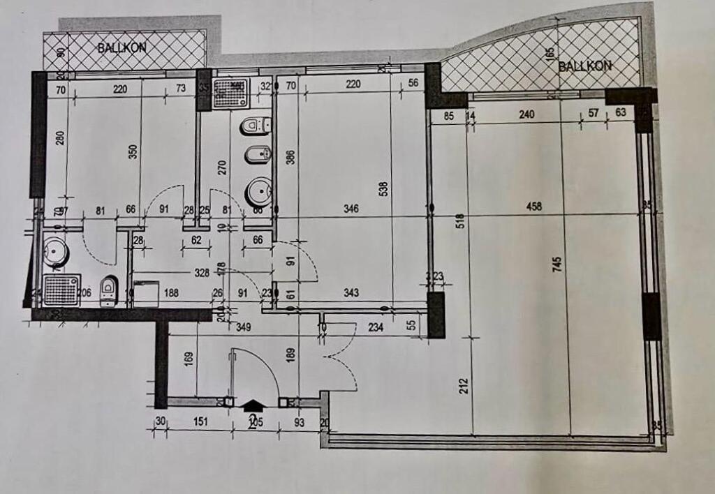 SHESIM, APARTAMENT MODERN 2+1+2 me PAMJE te VIZION ➕‼️ 270,000 € Sip. Totale  124m2