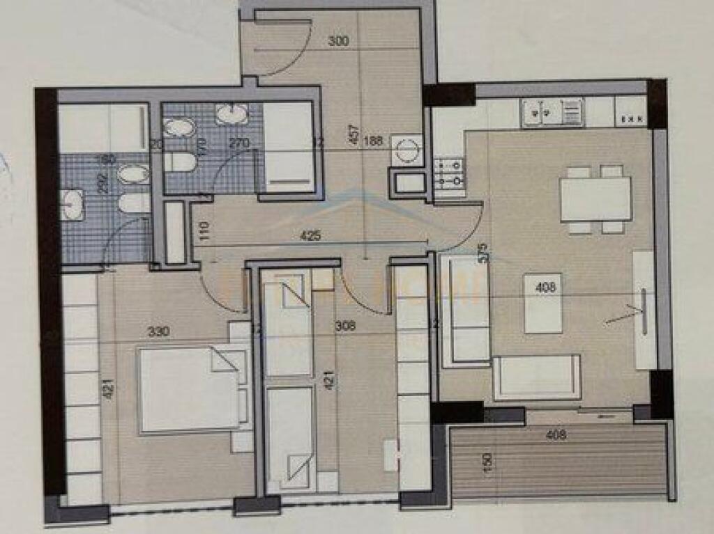 Shitet, Apartament 2+1+2, Kompleksi Univers City, Qtu.