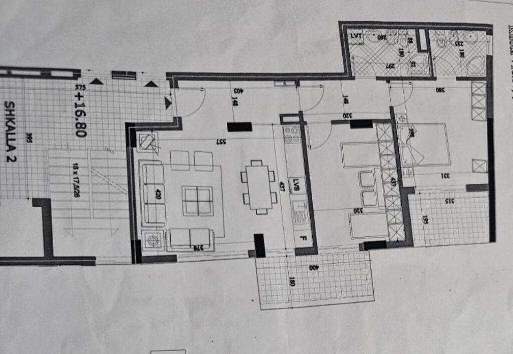 Shitet apartament 2+1+2 me hipoteke ne Astir