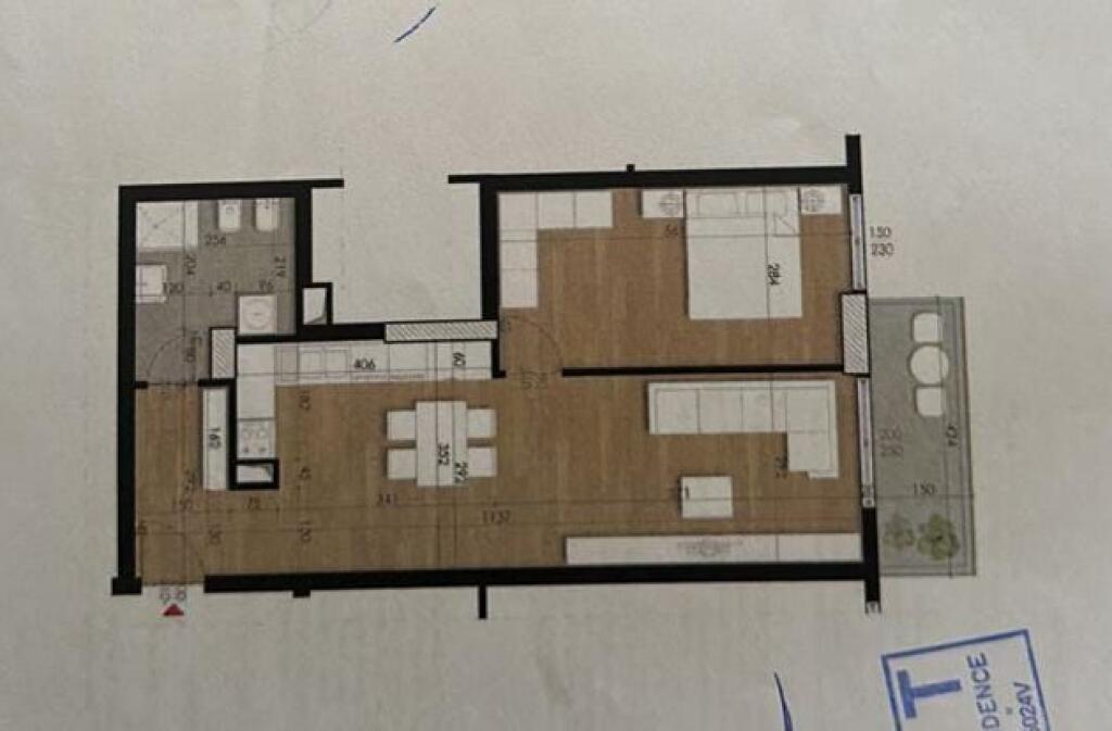 Shitet apartament 1+1 tek Garden Residence Turdiu , Ish-Fusha e Aviacionit !!