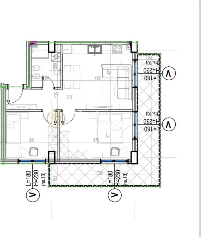 Shitje | Apartament 2 + 1 | Kodra e Diellit 2| 179828 €