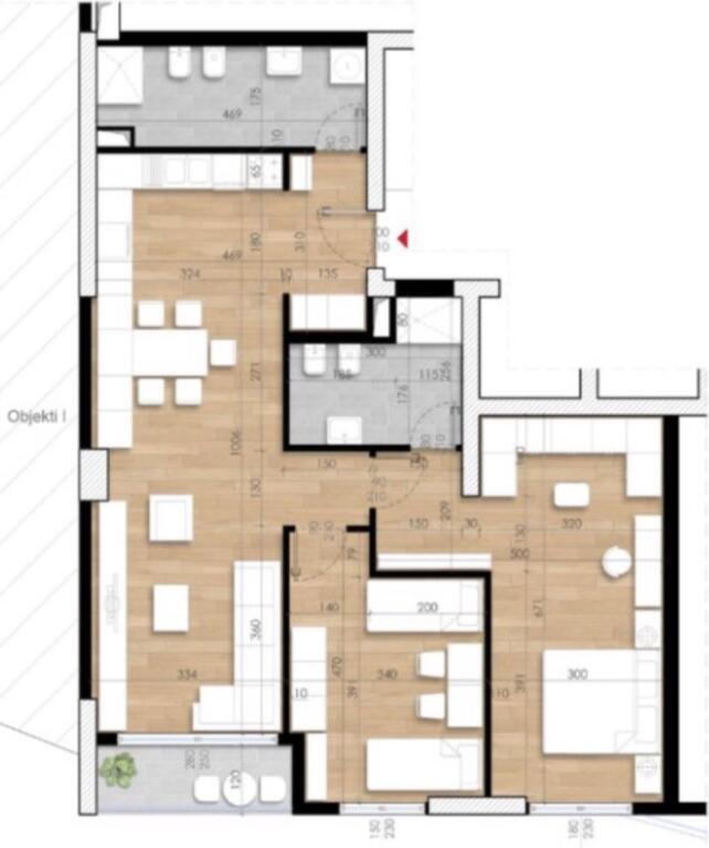 Shitet apartament 2+1 tek Garden Residence Turdiu, ish fusha aviacionit