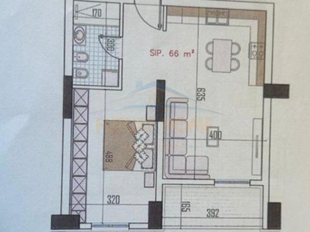 Shitet, Apartament 1+1, Babrru "Monark Residence", Tiranë.