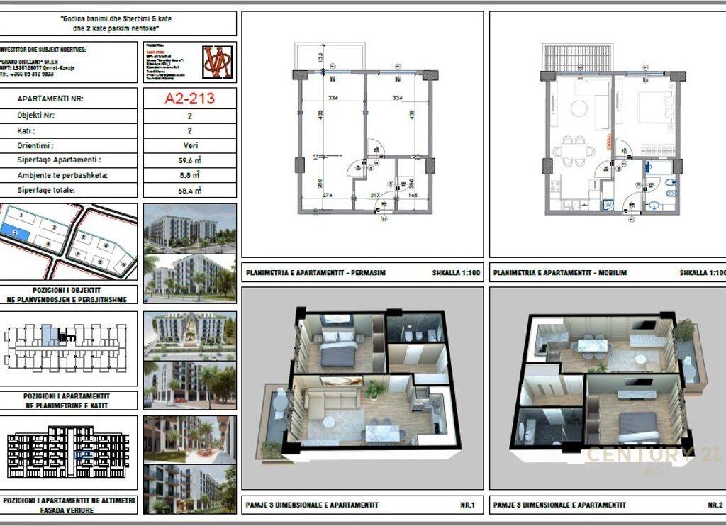 APARTMENT 1+1 FOR SALE AT PALM PARADISE RESIDENCE, QERRET !