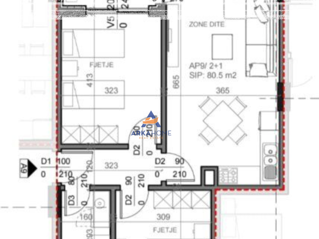 SHITEN APARTAMENTE 2+1+BALLKON "RADHIMË, VLORË" 290000 EURO