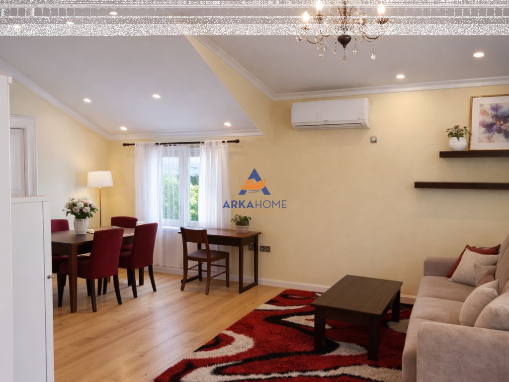 APARTMENT FOR RENT 2+1+ BALCONY "NEAR THE BEAR'S SOFRA, AMERICAN VILLAS" 45,000 LEKE