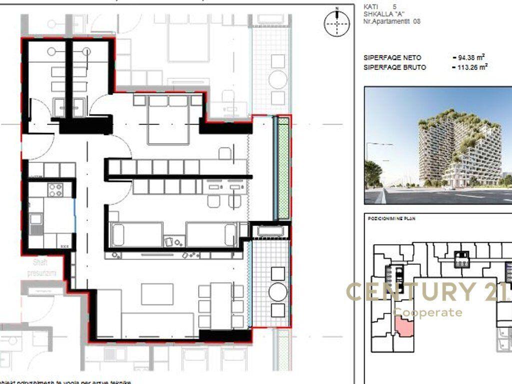 SHITET – APARTAMENT 2+1 | LION RESIDENCE 2, RR. DRITAN HOXHA