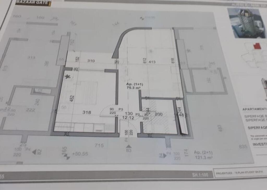 SHITET APARTAMENT 1+1 QENDER 210.000 EURO
