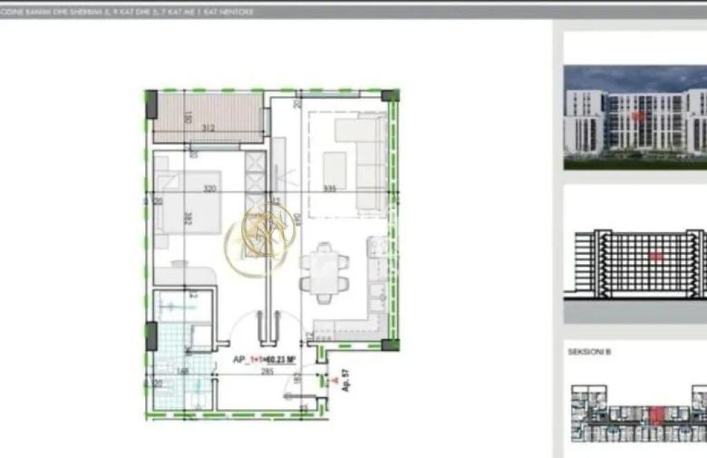 Shitje | Apartament 1 + 1 | Kamëz | 56000 €