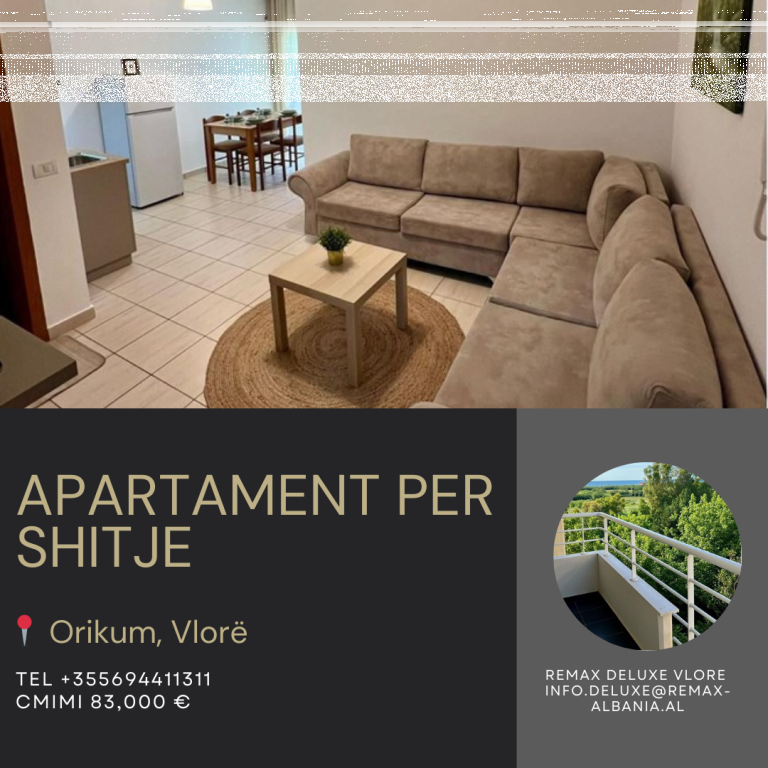  Apartament 1+1 në Shitje
