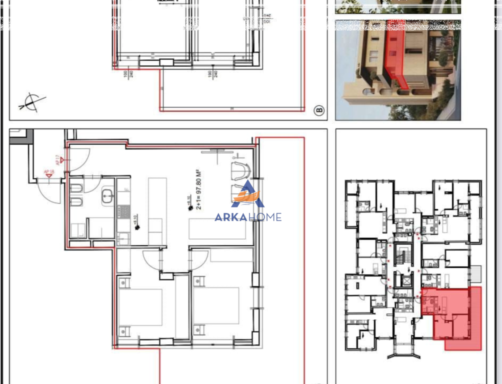 SHITET APARTAMENT 2+1+BALLKON "KSAMIL,NE QENDER" 315.000 EURO