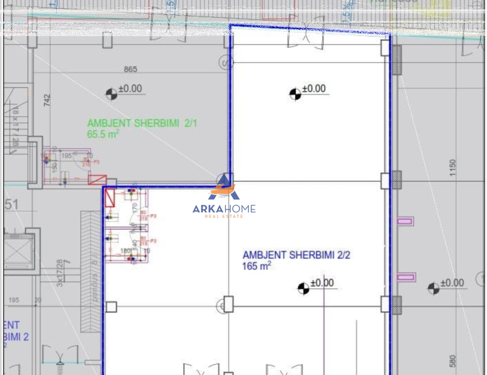 BUSINESS PREMISES FOR SALE 189.8M2 "ALI DEMI, NEAR XHANGOLLI" 664,300 EURO