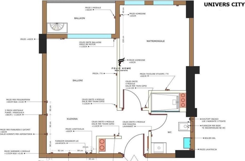 FOR SALE APARTMENT 1+1 UNIVERS CITY 78,000 EURO