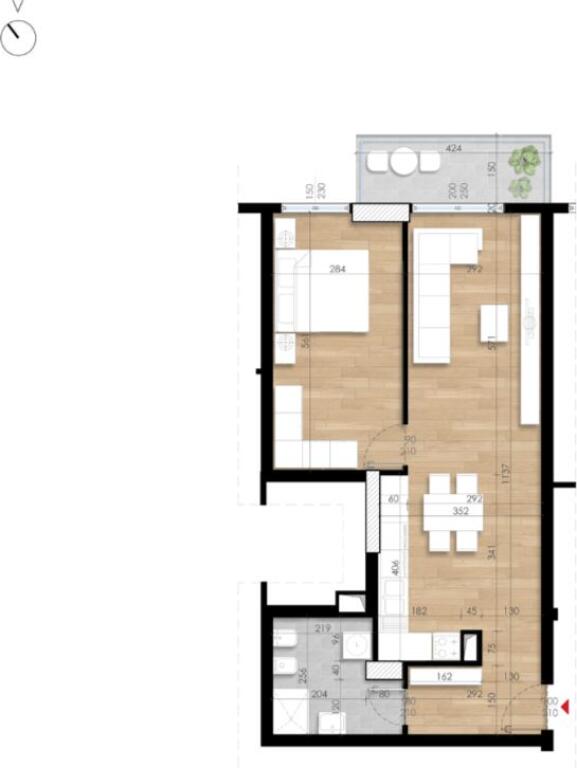 📣 FOR SALE Apartment 1+1 📍 Garden Residence Turdiu, Former Aviation Field ✨