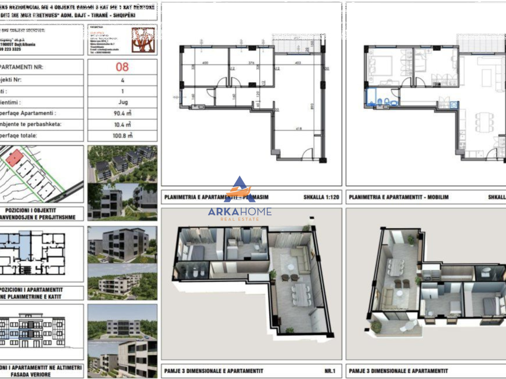 SHITET APARTAMENT 1+1 "RRUGA DALIP TOPI" 98000 EURO