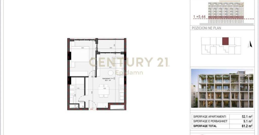 EXCLUSIVE ! Apartament 1+1 për shitje - Rezidenca “Mes Pishave” Mali i Robit !! 58,140 € Sip. Totale  61m2