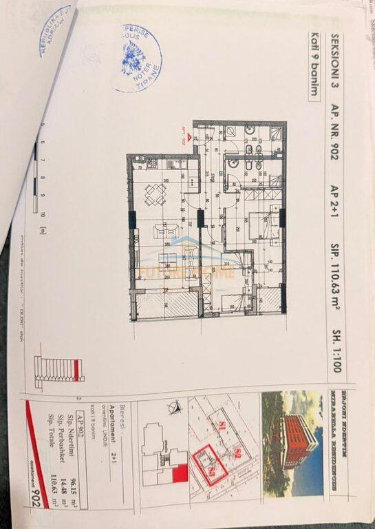 Shitet, Apartament 2+1+2, Kompleksi Mirabella, Tiranë.