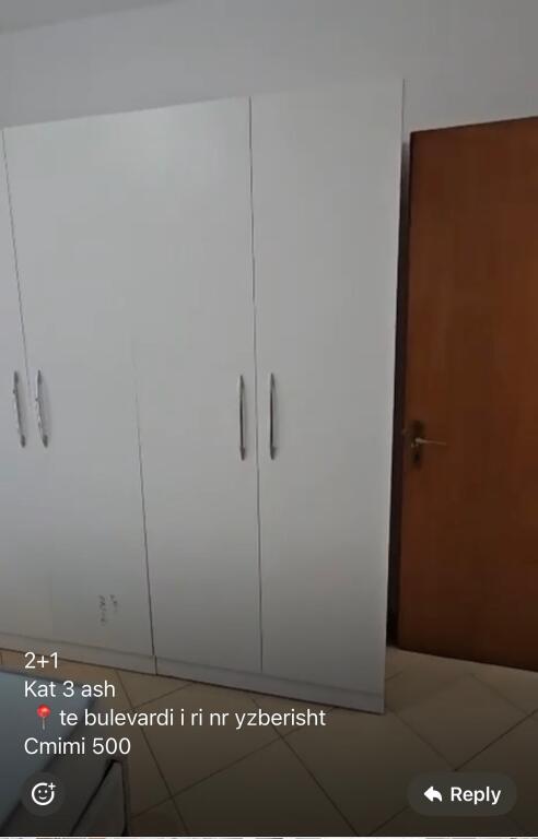 2+1, furnished, Yzberisht boulevard, 500 thousand lek