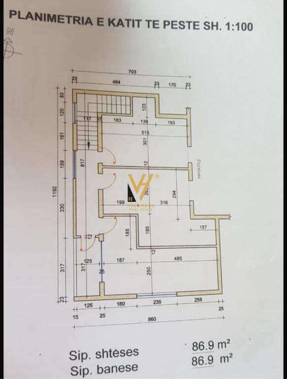 SHITET APARTAMENT 1+1+BLK NE ISH BLLOK 19.800.000 LEKE