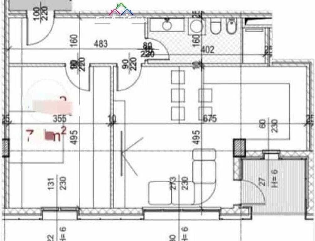 Apartment For Sale 1+1 Near 5 Maji (ID B110510) Tirane