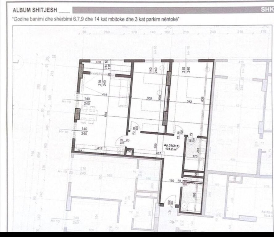 🏡 Shitet Apartament 2+1 📍 Rezidenca San Paolo – Rruga Jordan Misja
