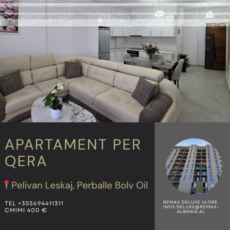  Apartament 1+1 për Qera Afatgjatë