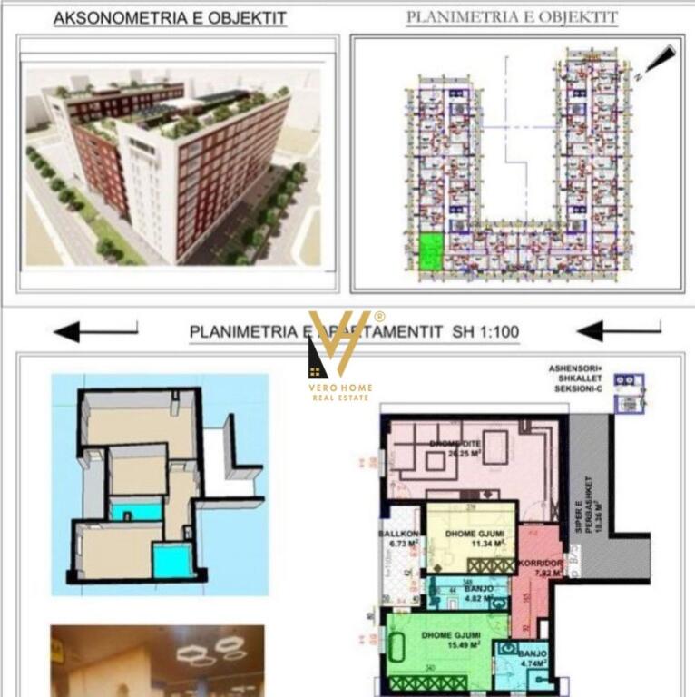 SHITET APARTAMENT 2+1+BLK TE RRUGA NDRE MJEDA, KOM.GUCE 250.000 EURO