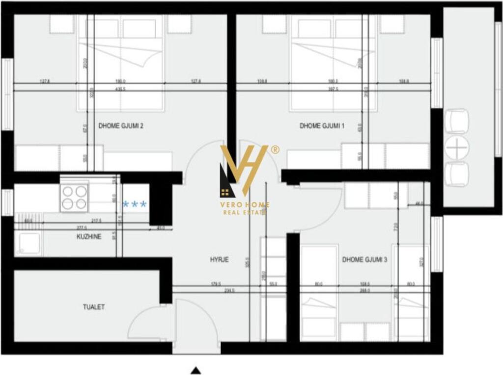 JEPET ZYRE 74 M2 ME QERA TE TREGU ÇAM 68.000 LEKE