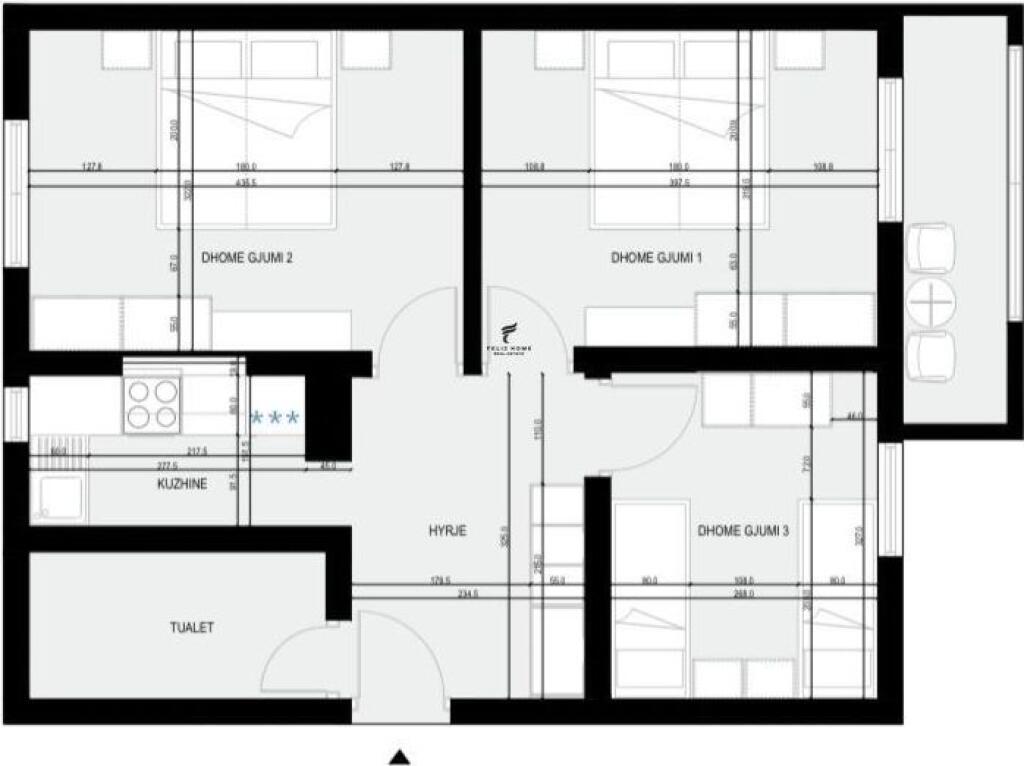 IN VENDITA APPARTAMENTO 3+1+1 CENTRO 19.800.000 LEKE