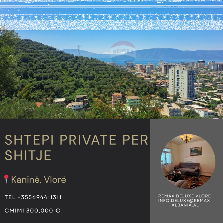 Vilë Dy-Katëshe për Shitje, Kaninë, Vlorë