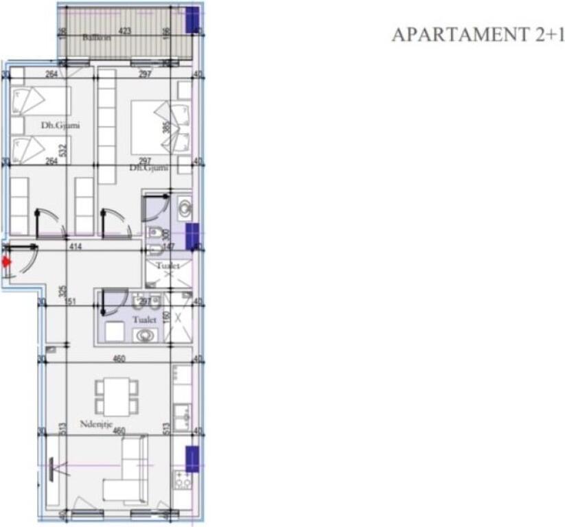 🏡Shitet Apartament 2+1+2 | 📍Ish Dogana, Tirana Entry 2