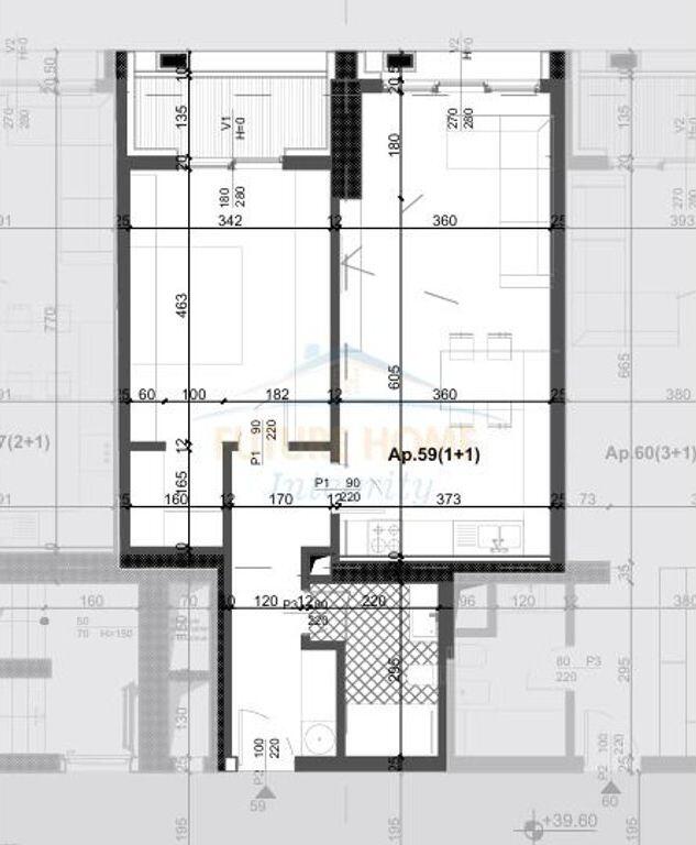 Shitet, Apartament 1+1, Filigree Tower, Tiranë.