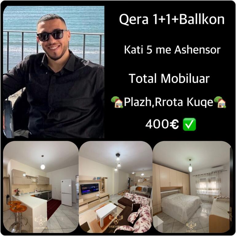 Rent Apartment 1+1+Balcony 📍RROTA KUQE BEACH 📲