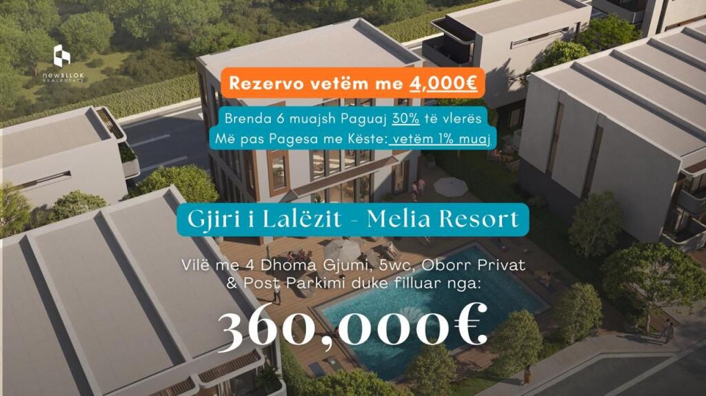📌REZERVO ME VETËM 4,000€ VILË LUXURY 📍*Gjiri i Lalëzit - Melia Resort* | *360,000€*