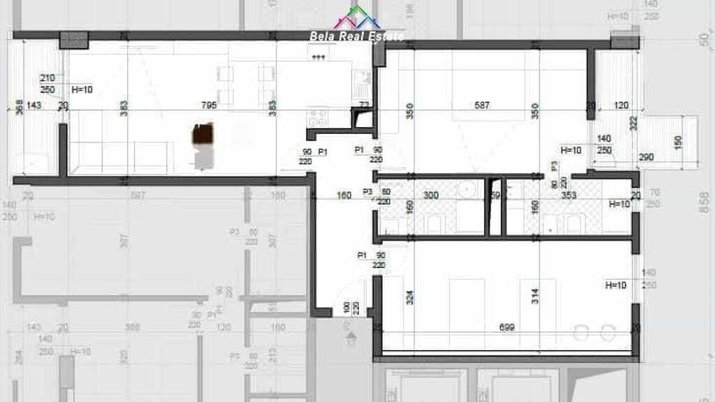 Apartment For Sale 2+1 At Aviation Field (ID B120767) Tirana