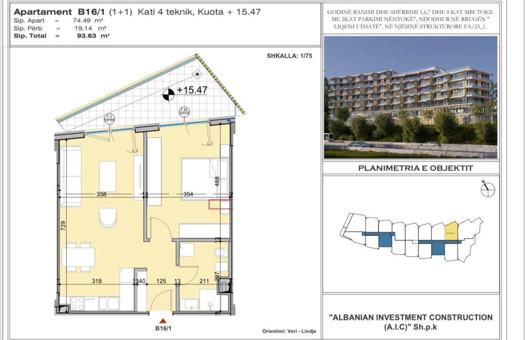 APARTMENT 1+1 FOR SALE – DRY LAKE
