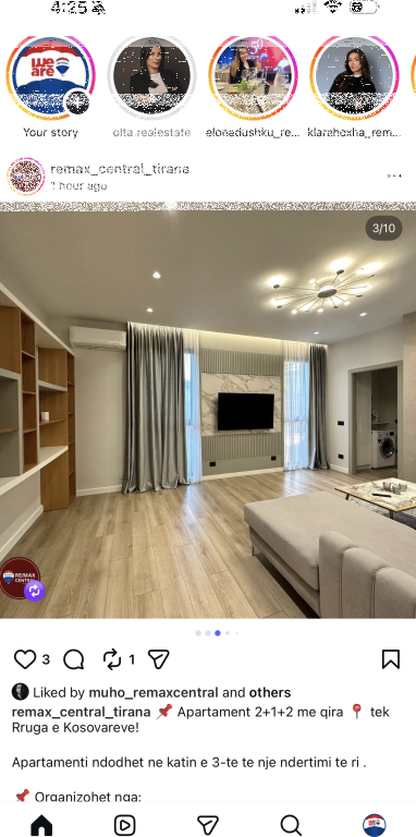 Apartament me qera 2+1+2 te rruga e Kosovareve