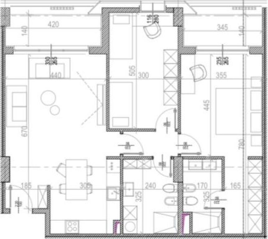SHITET APARTAMENT 2+1 RIVER SIDE RESIDENCE 271.000 EURO