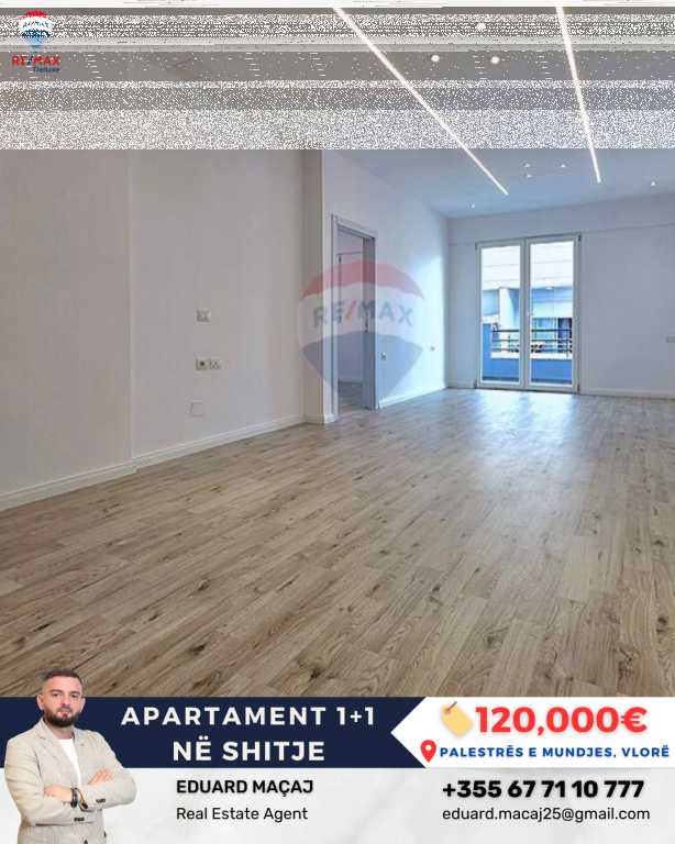 🏡 APARTAMENT 1+1 NË SHITJE – VLORË