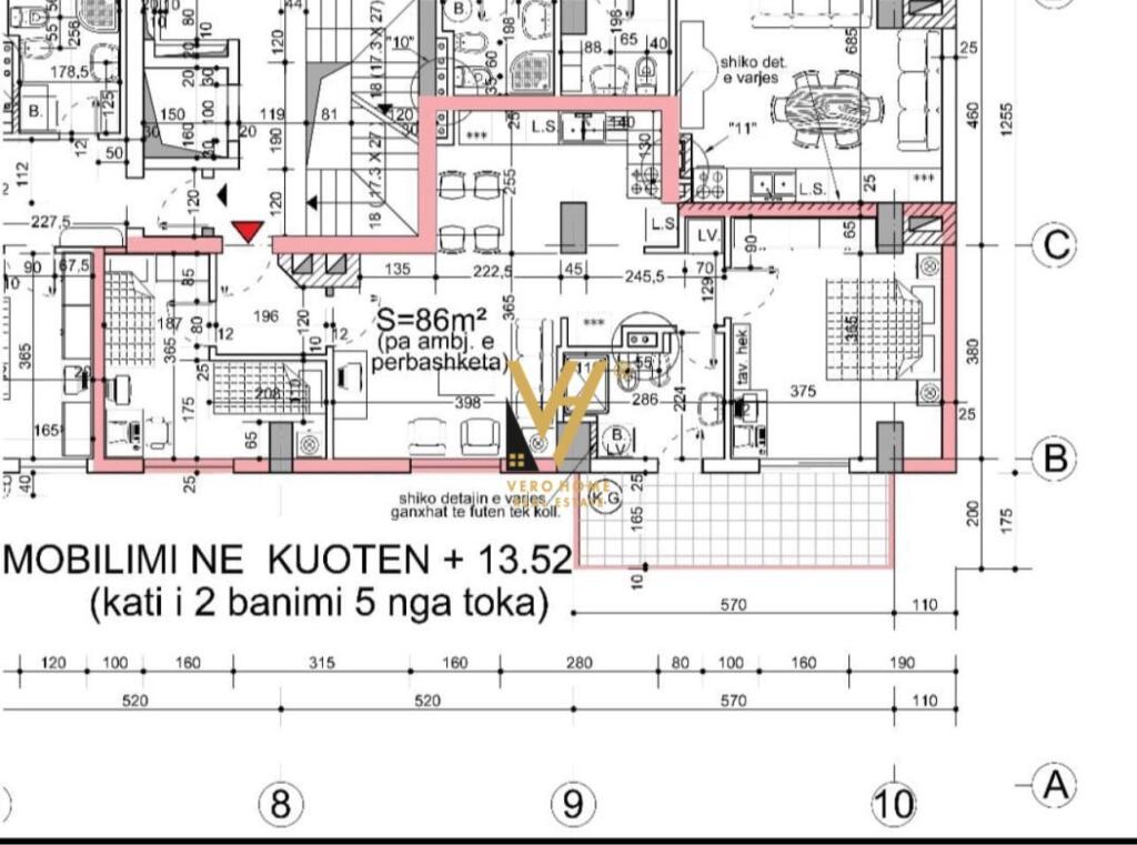 FOR SALE APARTMENT 2+1+BLK AT ZOGU I ZI 195,000 EURO