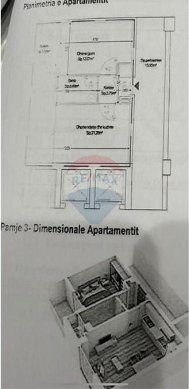 Apartament 1+1 per shitje Rruga Ndre Mjeda