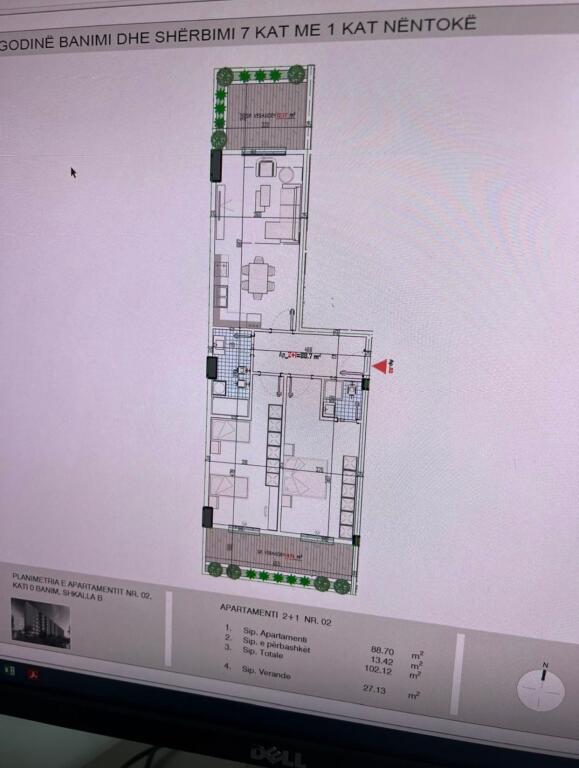 2+1 with veranda paskuqan, price 112000 euro