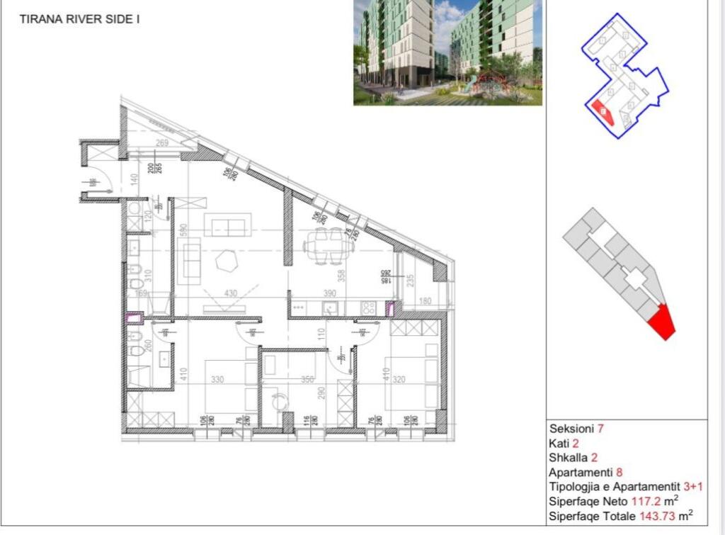 VENDESI APPARTAMENTO 3+1+2 EX PARCO 287.500 EURO