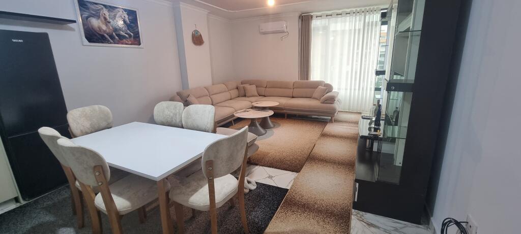 Yzberisht Apartment 2+1 furnished for rent, with an area of 100 m², located on the 5th floor of a well-maintained building, on Besim Alla street.