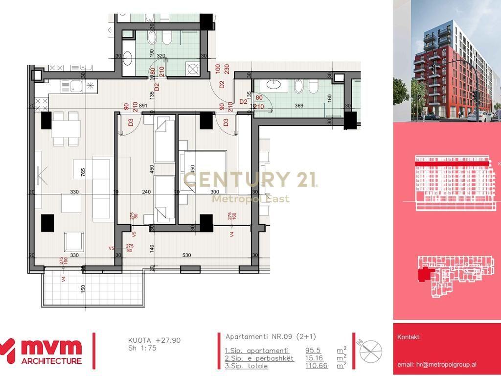 Shitet Apartament 2+1+2 në Don Bosco