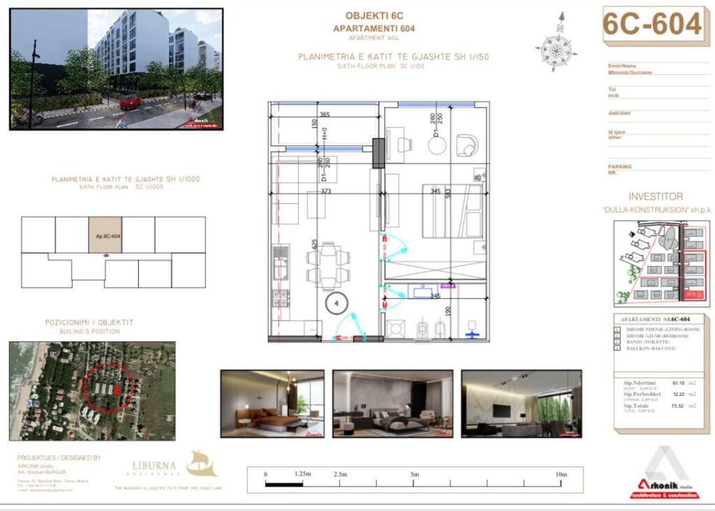 💥APARTAMENT 1+1 PËR SHITJE – Mali i Robit, Kavajë!