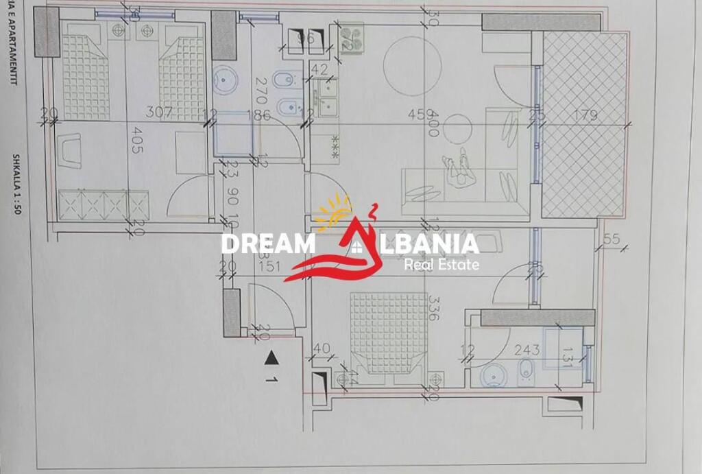 Apartament 2+1+2 ne shitje tek Rruga Durresit, Tirane (ID 41212142)