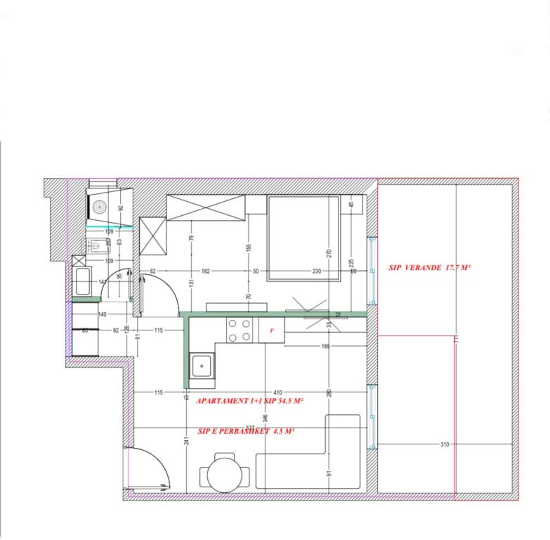 📣 SHITET Apartament 1+1 Me Verande 📍 Komuna e Parisit ✨