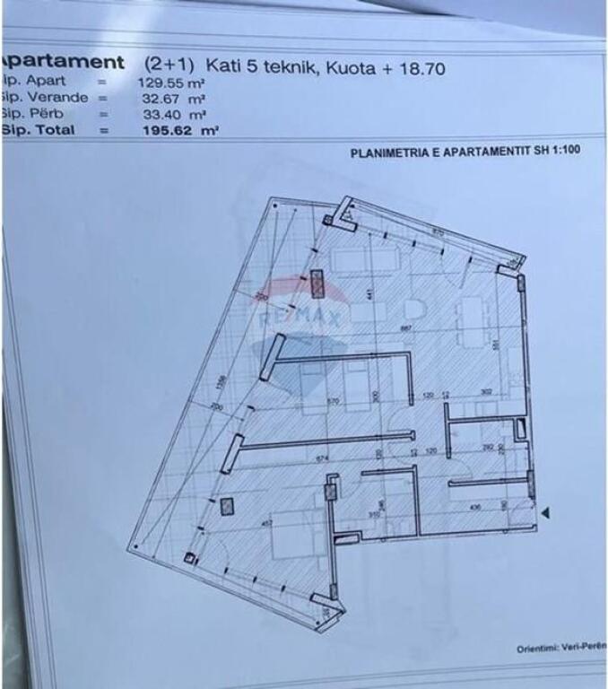Shitet apartament 2+1+2 tek Gradient Residence